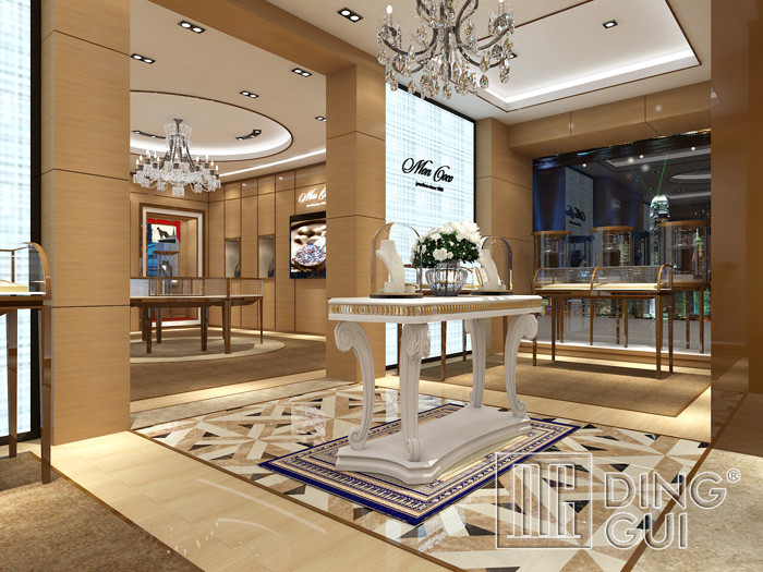 luxury Egypt jewelry showroom display