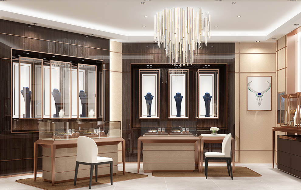 High-End Luxury Brand Jewelry Showcase Project In Bahrain