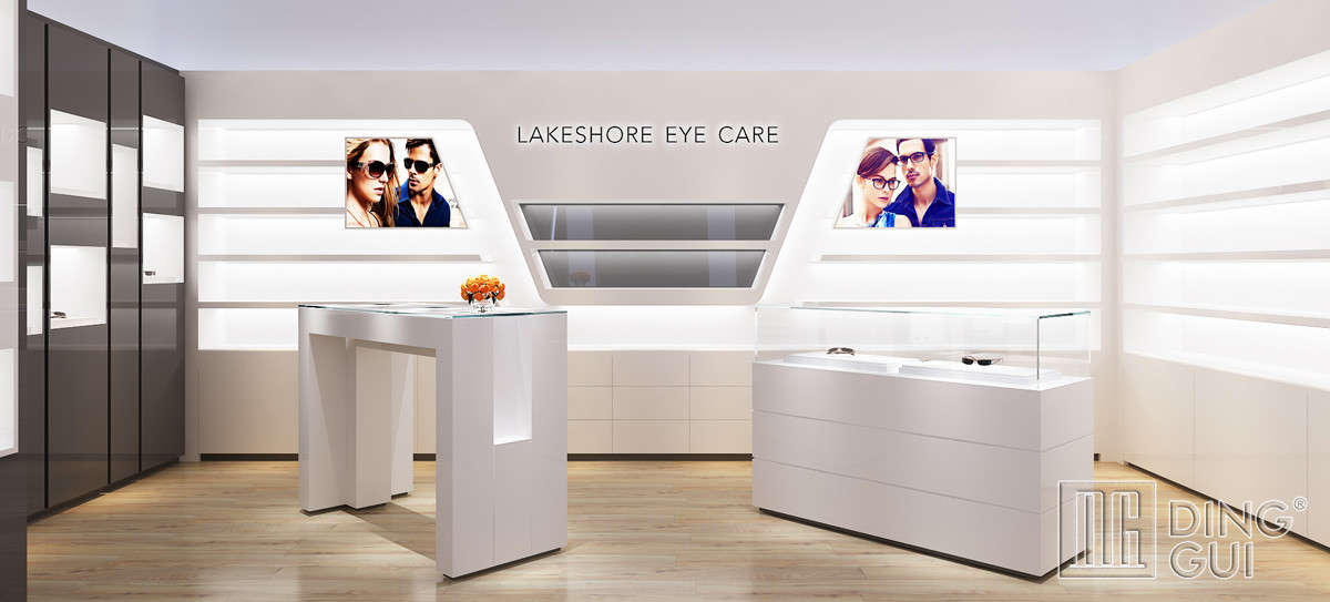 Luxury optical shop showcase