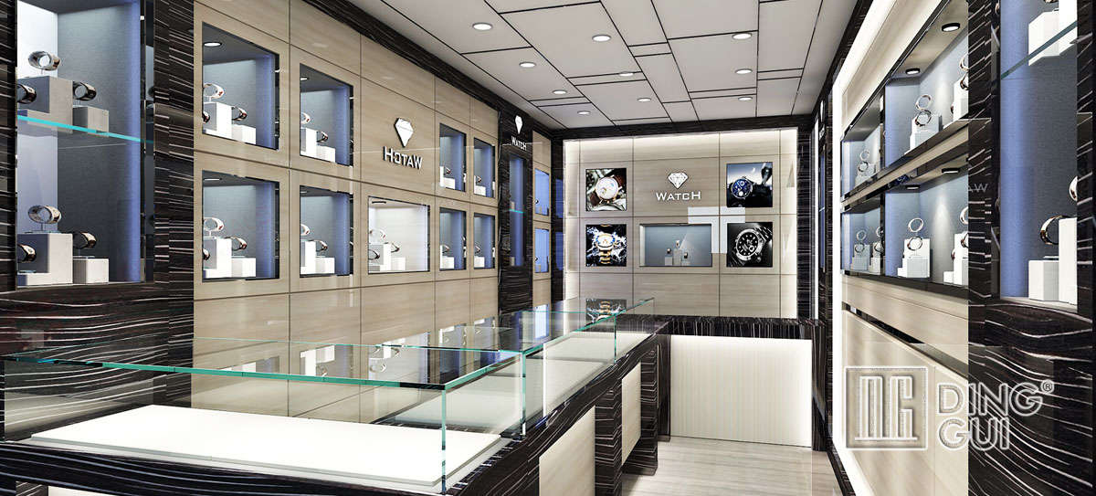 Luxury Wrist Watch Store Showcase