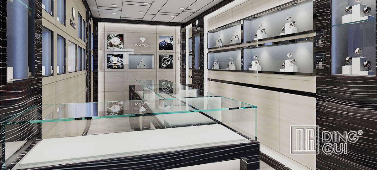 Luxury Wrist Watch Store Showcase