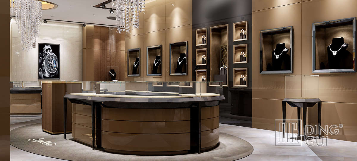 High End Luxury Jewelry Showroom Showcase Design