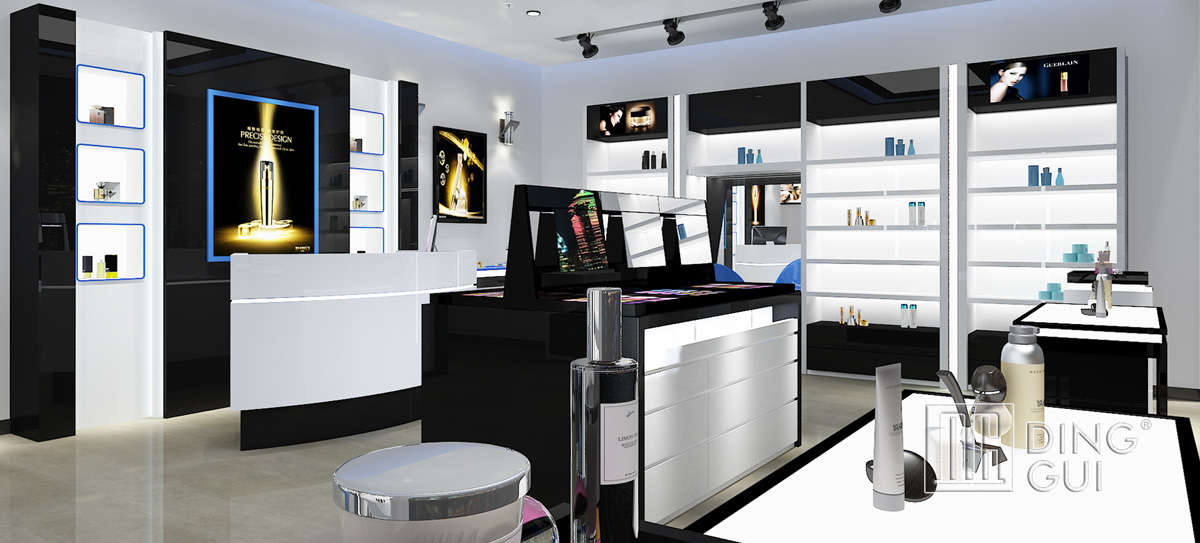 High End Luxury Cosmetic Shop Showcase