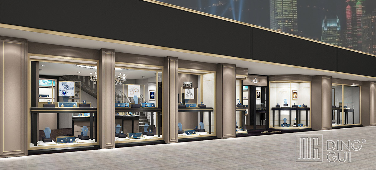 High End Luxury Jewelry Store Display Showcase Design