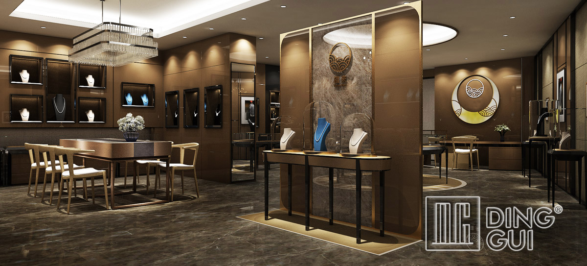 Luxury Jewelry Store Showcase Design