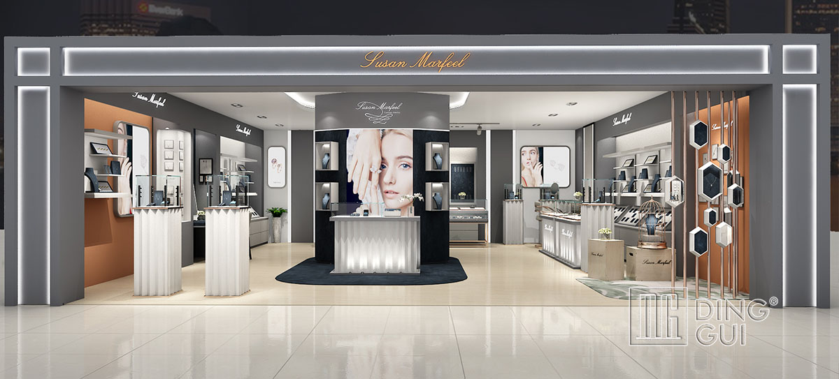 High End Luxury Jewelry Store Display Showcase