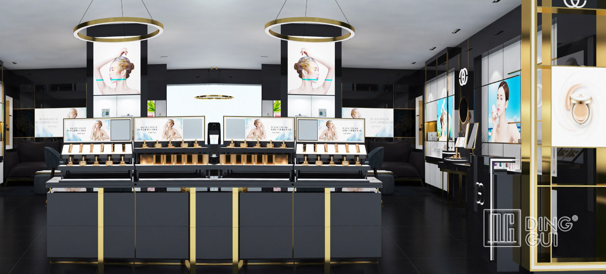 High End Luxury Cosmetic Store Display Showcases