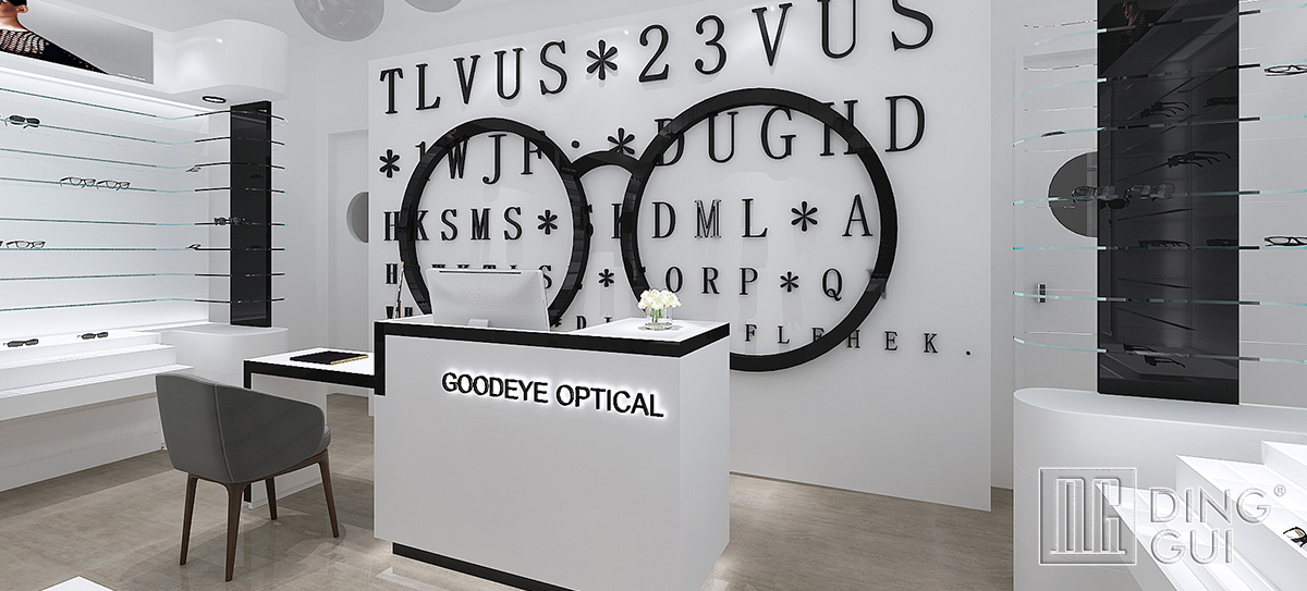 Luxury optical shop design