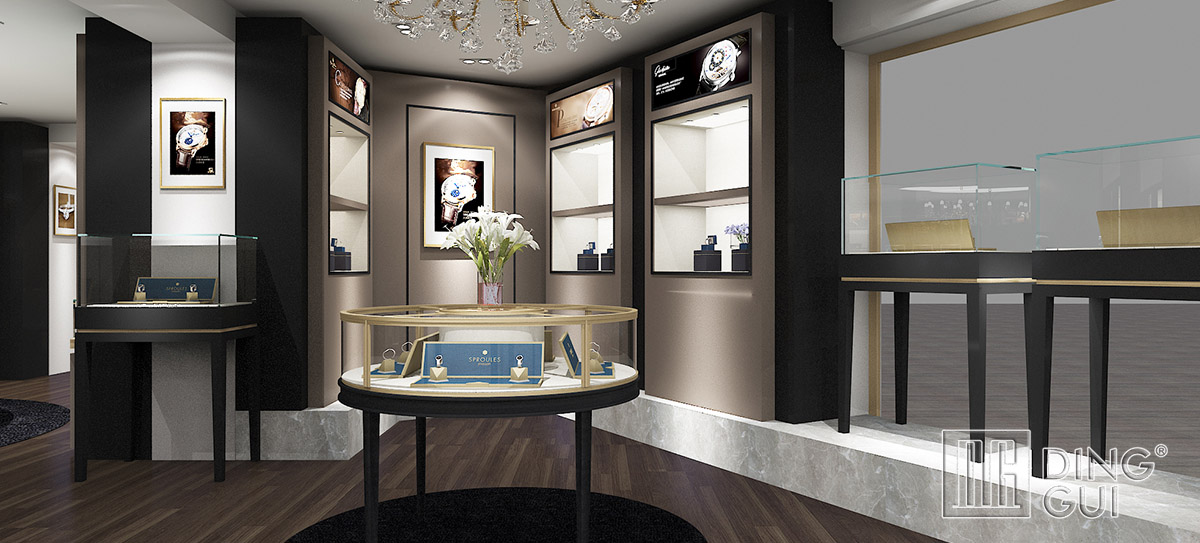 High End Luxury Jewelry Store Display Showcase Design