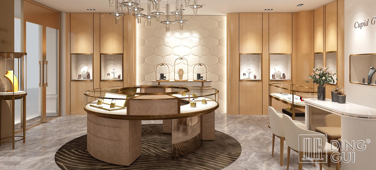 High End Luxury Jewelry Display Showcase